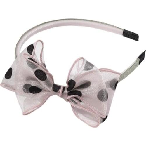 Lovingsha Grote Dot Design Haar Tie Leuke Dames Haar Accessoires Voor Vrouwen Boog Haar Houder Touw Vrouwelijke Hoofdbanden