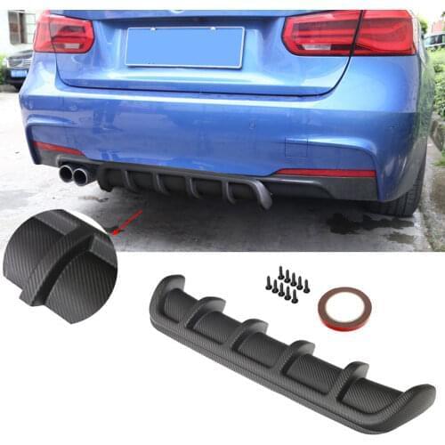 Car Modification Rear Bumper Diffuser Universal Spoiler Chassis Fin Bending Insert Rear Bumper Diffuser