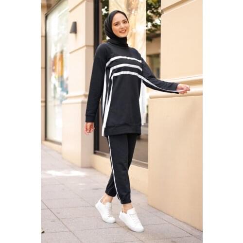 Muslim women sportswear casual sportswear formuslim women, sport clothing, hijab Double Muslim Set Pullover and Pants Trousers