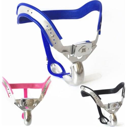Male Stainless Steel Chastity Belt Chastity Belt T-shape Chastity Lock for Men BDSM Penile Cage Sex Toys