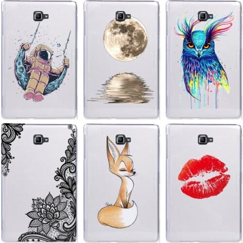 Soft TPU Printed Case for Samsung Galaxy Tab A A6 10.1" 2016 SM-T580 T585 T580 T585N T 580 10.1 inch Case Fundas