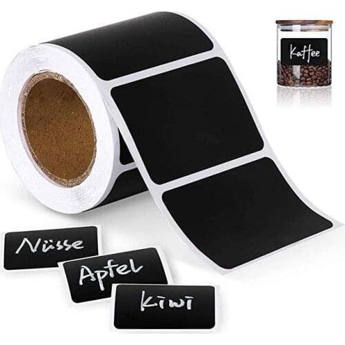 120Pcs/Roll Chalkboard Labels sticker Pantry and Storage Stickers for kitchen Jars Removable Waterproof Blackboard Sticker Label
