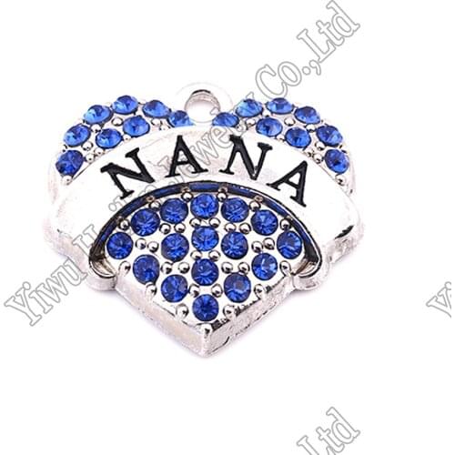 NANA crystal Word Heart Dangle Sports Fitness Pendant