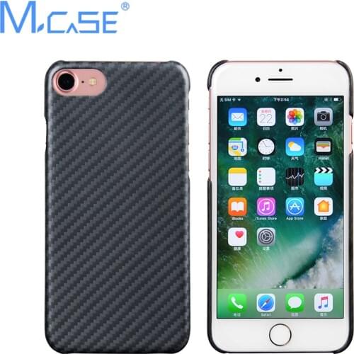 New Arrival Mcase Deluxe Ultra Thin Aramid Fiber Case Cover for iPhone 8, 8 Plus, 7, 7 Plus Fibre Cover Matte Rubber Cases