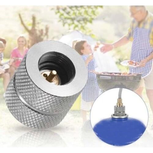 Durable Camping Stove Gas Refill Adapter Cylinder Filling Butane Canister LD Aluminum Alloy For Inflate Flat Gas Tanks Connector