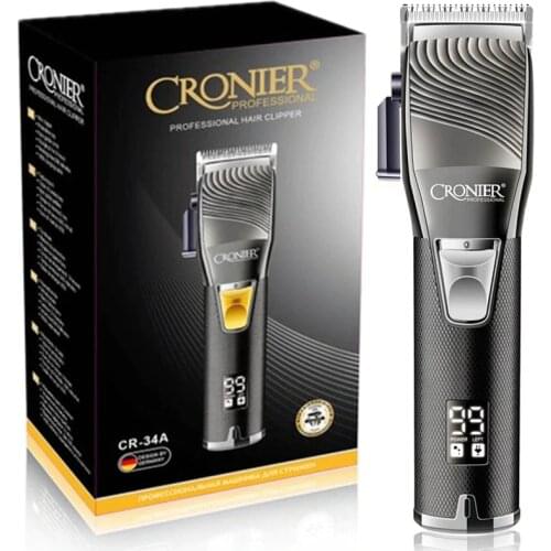 Hairdressing professional digital LCD display hair clipper adjustable hair trimmer powerful electric men hair cutting miachine