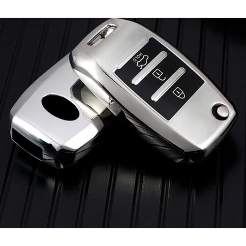 Tpu Folding Car Key Protective Cover For Kia Sid Rio Alma Sportage Ceed Sorento Ceratok2 K3 K4 K5 Remote Case Protect Key Chain