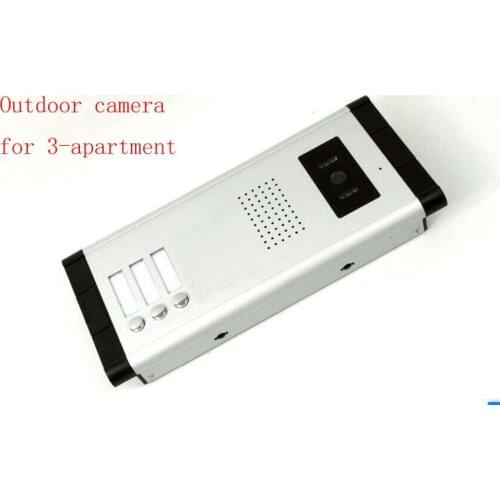 XinSiLu Apartment Video Door Phone Camera Intercom IR Night Vision Doorbell for 3 Units Apartment Suitable 3-Stories Building