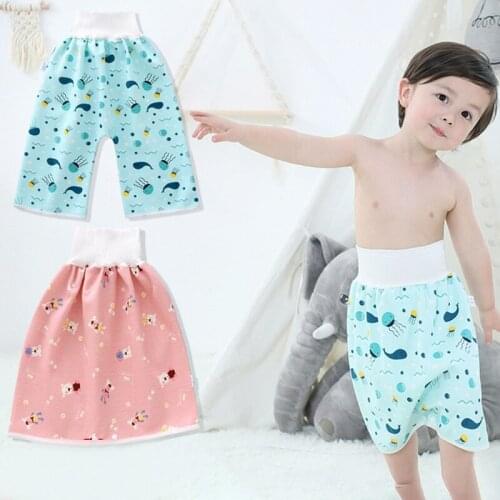 Waterproof Kids Nappy Shorts Baby Diaper Skirt Infant Training Pants Cloth Diaper Skirt Leak-proof Sleeping Bed Potty Trainining