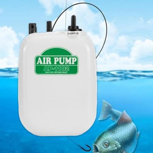 AP1102 Waterproof Fishing Air Pump Electric Portable Water Resistant Large Power Battery Fishing Pump for Outdoor