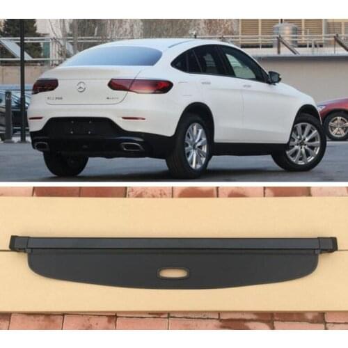 For Mercedes-Benz GLC Class X253 C253 Coupe GLC200 GLC250 GLC300 2016-2021 Rear Trunk Security Screen Privacy Shield Cargo Cover