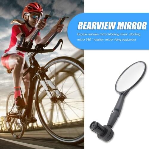 Hot Sale 1pc Practical Bicycle Handle Bar End Mirrors 360 Rotating Bike Side Rearview Mirrors Cycling Accessories Parts