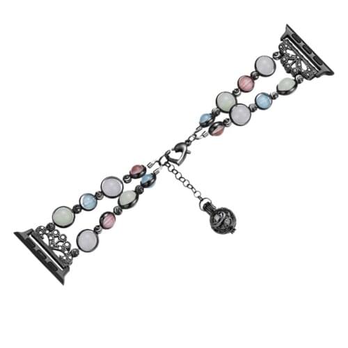 Luminous Bead Strap for Apple Watch Fashion Jewelry Wristband 38/40mm for IWatch Series 5/4/3/2/1
