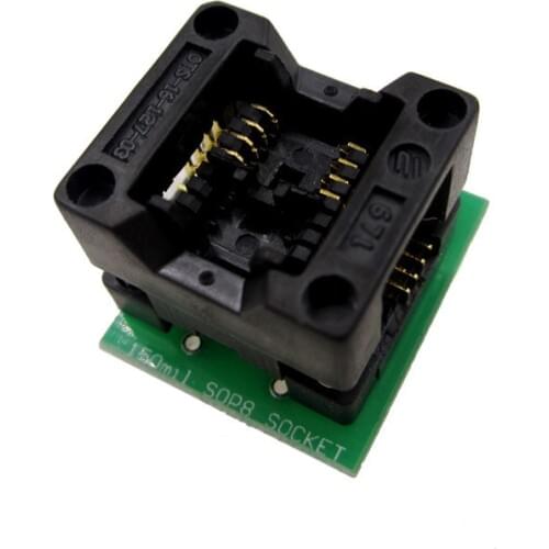 10pcs 200mil/150mil SOIC8 SOP8 to DIP8 Wide-body Seat Wide 200mil Programmer Adapter Socket / narrow 150mil sop8 to dip8