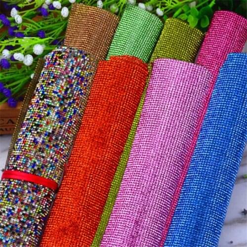 24cmx40cm) x 2pieces , SS6 Hot melt glue hot-fix Rhinestones paster Trimming glue back rhinestones sticker HH139