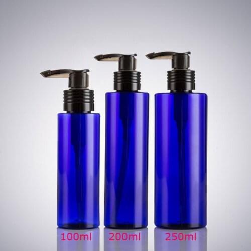 300pcs/lot 100ml 200ml 250ml Refillable Bottles Lotion Container Pump Plastic Shampoo Bottle Travel Bottle Living Essentials