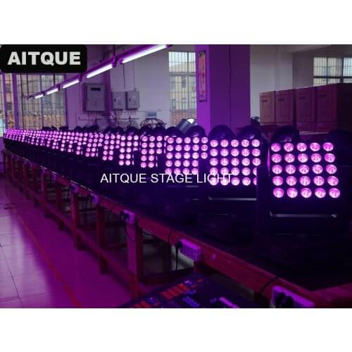 6pcs Stage effect light 5x5 25 led matrix led matrix moving head light 25x10w dmx led moving beam light