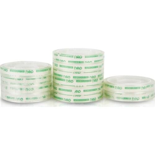 8mm*20Mm Packing Sale Quality Transparent Adhesive Tape Pack Tools for office supplies and student Stationery