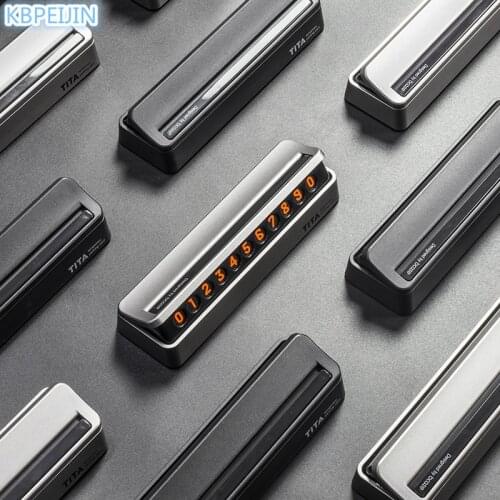 Car-styling Car Temporary Parking Card Drawer Plate Style Car Sticker for KIA sportage rio sorento cerato k2 k3 k5 High quality