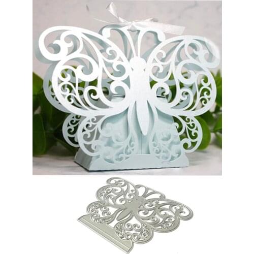 Butterfly Wedding Gift Box Metal Cutting Dies Stencils For Scrapbooking Photo Album Decoration Embossing Paper Card Craft