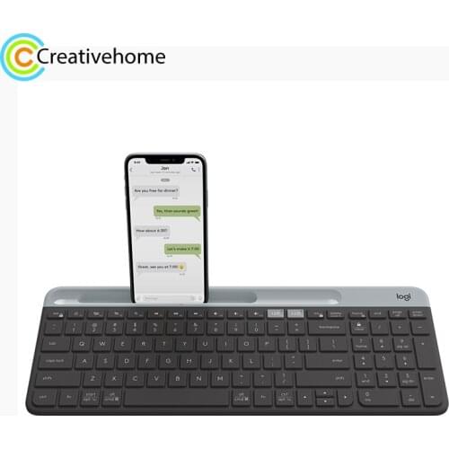 Original Logitech K580 Wireless Bluetooth Keyboard Ultra-thin Silent with Phone Holder Phone Tablet Laptop Office Keyboard