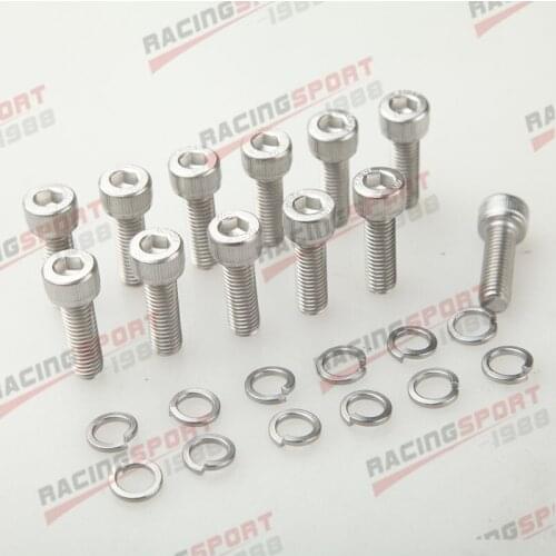SS304 LS1 HEADER BOLTS LSX LS2 LS3 LS6 LS7 G-M VORTEC 4.8 5.3 6.0 6.2L