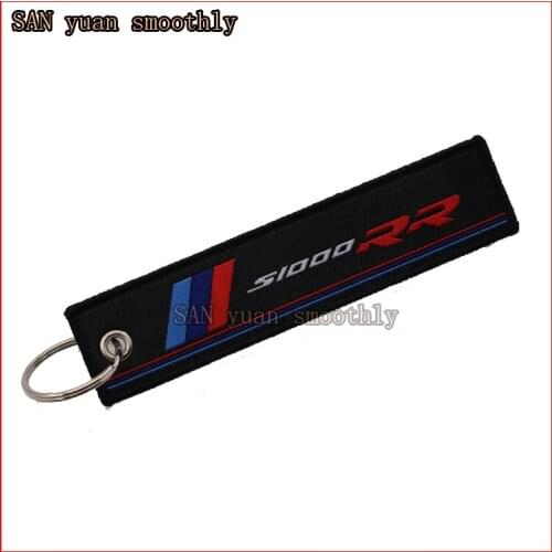 FOR Motorcycle Embroidery Key Chain For BMW S1000RR S1000R S1000RR HP4 S1000XR HP4 Collection Keyring