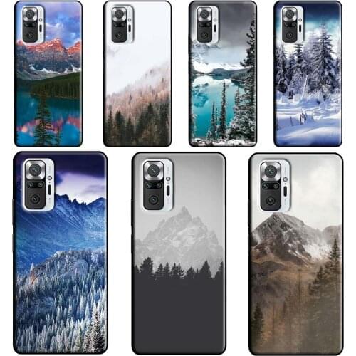 Pine Tree Forest Mountain Peak Case For Xiaomi Redmi Note 10 Pro Note 9 Pro 8 7 8T 9S Back Cover For Redmi 9T 9 9C 8A 9A