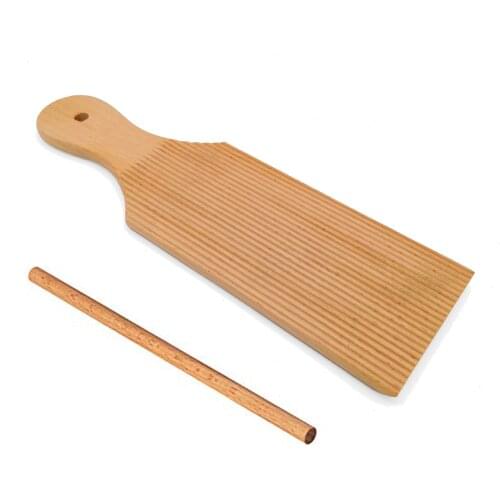 Noodles Wooden Butter Table And Popsicles Easily Make Authentic Homemade Pasta And Non-stick Butter Pasta Board Gnocchi Roller