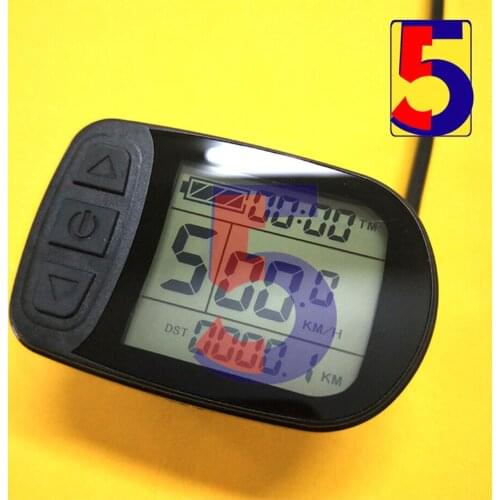 KT LCD5 display 24V / 36V / 48V KT-LCD5 Display Meter Control Panel with 5Pins Julei waterproof plug