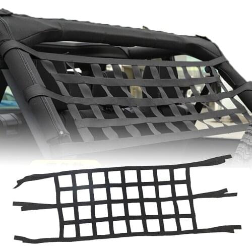 Oxford Cloth Car Roof Hammock Exterior Soft Rest Net Network Sunshade Storage Top Cover Cargo Rest Bed For Jeep Wrangler YJ TJ
