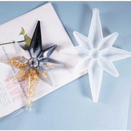 Crystal Epoxy Resin Mold Anise Listed Pendant Casting Silicone Mould DIY Crafts Decoration Jewelry Making Tools