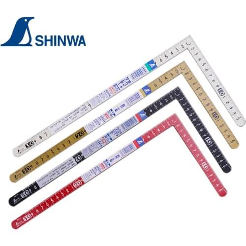 Penguin SHINWA Carpenters Squares Curve Ruler 30*15cm Reverse Angle Scale 12400 12416 12411 12476