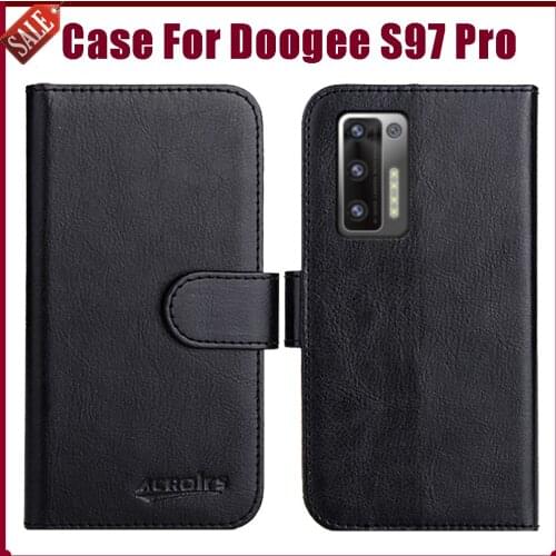 Hot! Doogee S97 Pro Case 6.39" Fashion 6 Colors Flip Soft Leather Wallet Cover For Doogee S97 Pro Case Phone Holder