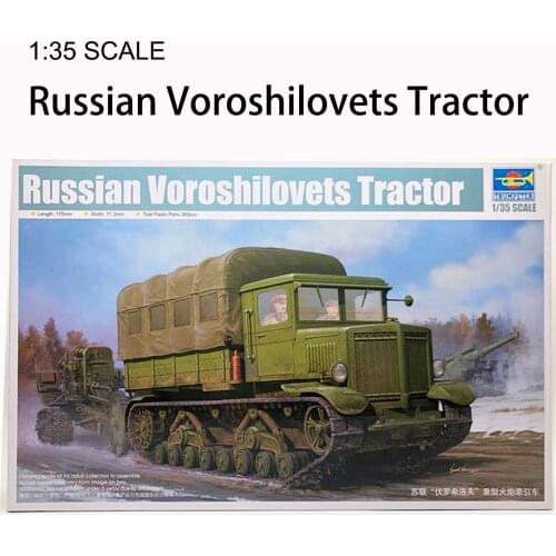 Military Assembly Model Armored Vehicle At 1:35 Soviet Heavy Artillery Traction Truck