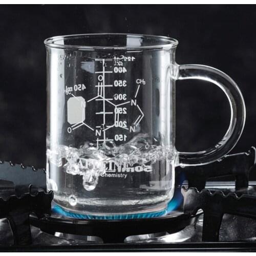 New 450mL Scale Insulation Double-Deck Glass High Borosilicate Flower Receptacle Innovative Mug Coffee Cup Double Wall Insulated
