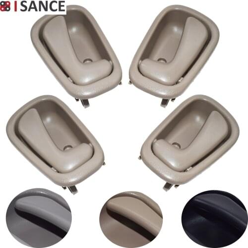 ISANCE 4pcs Front Rear Right & Left Inner Inside Door Handle Handel For Toyota Corolla Chevrolet Prizm 1998 1999 2000 2001 2002