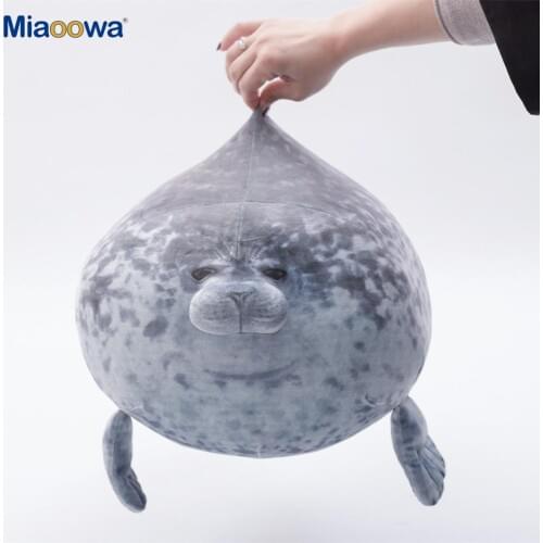20-80cm Cute Sea Lion Plush Toys 3D Novelty Throw Pillows Soft Seal Plush Stuffed Plush Housewarming Party Hold Pillow BabyGift