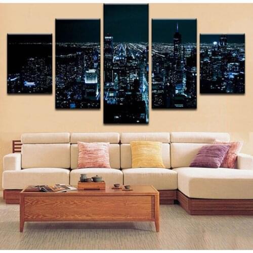 Full square round 5d Diy Diamond Painting City Building Night View mosaic picture of Rhinestone diamond embroideryZP-1648