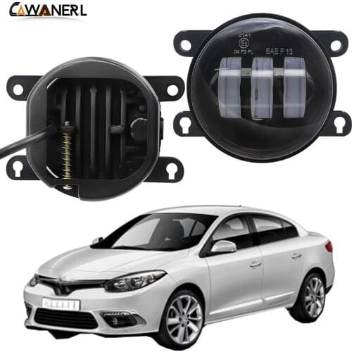 Fog Light Assembly 30W 6000LM Car Front Bumper LED Fog Lamp Daytime Running Light 12V For Renault Fluence L30 Saloon 2010-2015