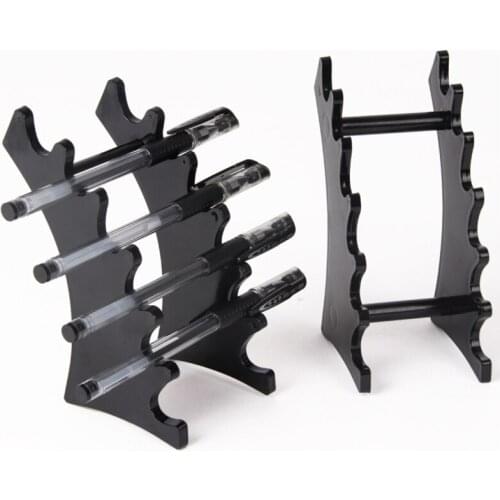 Detachable Trasparent Black Pen Holder Cosmetic Brush Eyeshadow Lipstick Display Stand Rack Desk Stationery Plastic Pen Stand