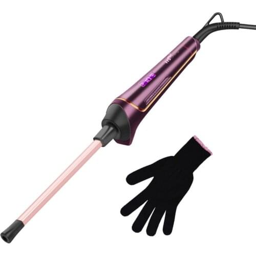 9MM Professional Hair Curling Iron LCD Display Hair Curler Waver Tourmaline Ceramic Curling Wand Tong Roller Short Long Hair 53