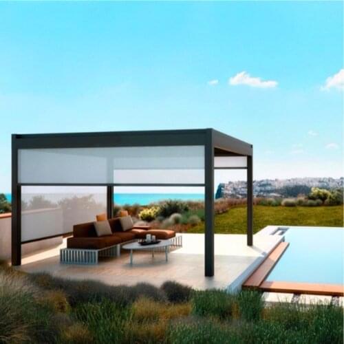 TOMA modern aluminium pergola roof louver with drainage