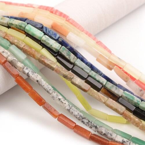 Apx 29pcs/lot Eye Tiger Black Agates Green Aventurine Square Natural Beads For Jewelry Making Loose Spacer Beads DIY Bracelets