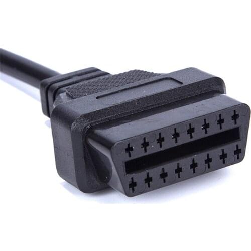 For GM Car Adapter Cable 12pin to OBD2 16pin Connector