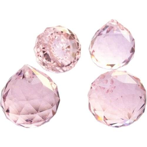 102pcs/lot Gorgeous 30mm Pink crystal chandelier balls hanging decorations, crystal lighting Parts for home decoration