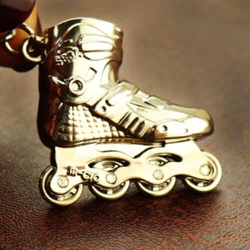 Mini Roller Skates Key Chain Single Row Roller Skating Key Chain Key Ring Key Bag Holder Pendant Personality Small Jewelry