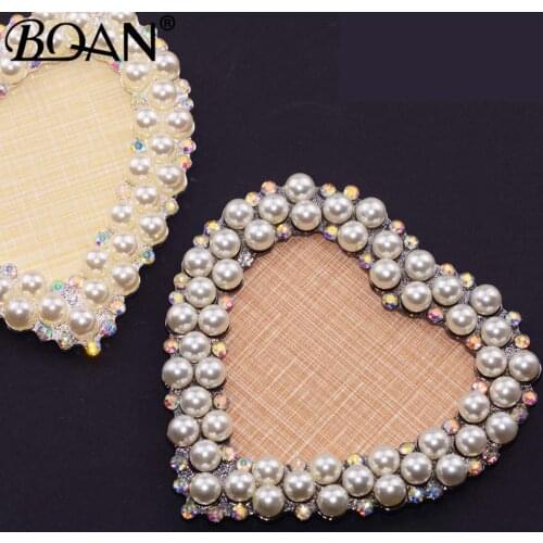 BQAN 1 Pc Nail Tips Display Board Tool Retro European Style Pearl Heart Shape Showing Shelf UV Gel Polish Manicure Nail Art