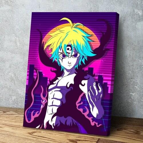 Wall Art HD Printed Anime Seven Deadly Sins Canvas Painting Home Decoration Modular Meliodas Pictures Frame For Office Poster