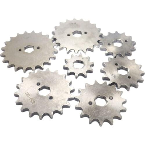 530# Chain 20mm 10T 11T 12T 13T 14T 15T 16T 17T 18T 19T 20T Front Engine Sprocket For 150 250 ATV Quad Dirt Bike Motorcycle